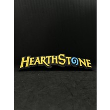 Goka 3D Craft Hearthstone Temalı Duvar Dekoru - Gamer Oda Aksesuarı - Oyuncu Odası Tablosu - 25 x 6 x 2 cm