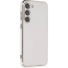 Sylar Samsung Galaxy S23 Kılıf Volet Silikon - Beyaz