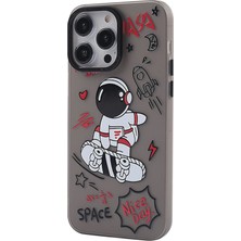 Sylar iPhone 14 Pro Max Kılıf  Desenli Kapak -  Siyah - 1