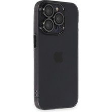 Sylar iPhone 13 Pro Kılıf Luko Lens Silikon - Siyah