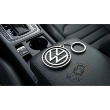 Scay Volkswagen Logolu 3D Tasarım Anahtarlık - Honeycomb Desenli