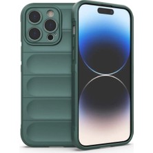Mey Ithalat  iPhone 16 Pro Kılıf Optimum Silikon - Koyu Yeşil