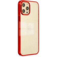 Sylar iPhone 12 Pro Max Kılıf Element Silikon - Kırmızı