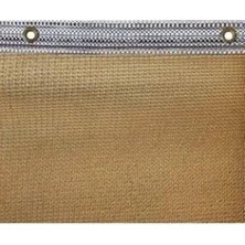 Kampya Krem 2X25MT Gölgelik File %95 Lik Gölgelik Kumaş Kolonlu Kuş Gözlü Çit Brandası