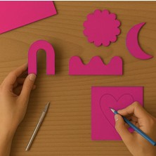 KİKA   Renkli Mukavva 50X70 1 Adet  Fuşya