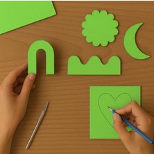 KİKA Renkli Mukavva 35X50 1 ADET  Fıstık Yeşili