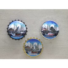Hobilinka Istanbul Temalı Gazoz Kapağı Magnet - Model 3
