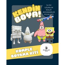 Sponge Bobb ve Patrick - Boyama Seti ve Sponge Bobb ve Patrick Figürü