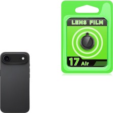 Kupa iPhone 17 Air Uyumlu Kamera Lens Koruyucu Temperli Kırılmaz Cam Koruma Siyah