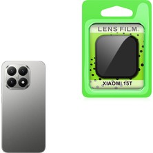 Kupa Mi 15T Uyumlu Kamera Lens Koruyucu Temperli Kırılmaz Cam Koruma Siyah