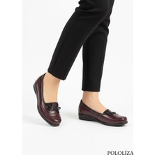 Pololiza Hakiki Deri Astarlı / Kışlık / Günlük Anatomik Tam Ortopedik Topuk Jelli / Anne Ayakkabısı