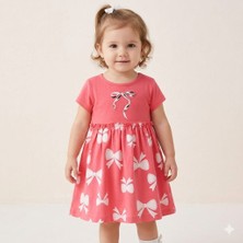 Veraye Sock Fiyonk Baskılı Elbise