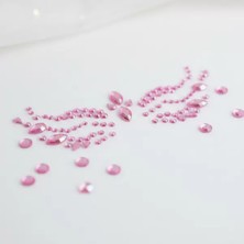 MiraLive Pembe Taşlı Makyaj Yüz Süsü