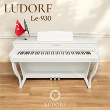 Ludorf LE-930 Beyaz Dijital Piyano 88 Tuşlu Çekiç Aksiyona Sahip Üst Düzey Tuş Hassasiyeti