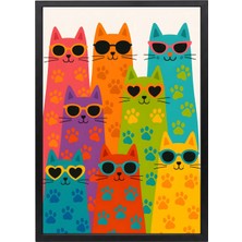Pop-Art Patiler Siyah Çerçeveli Tablo