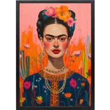 Viva La Frida Siyah Çerçeveli Tablo