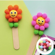 KİKA   Ponpon Orta Boy No:2 30 Adet Tabaka