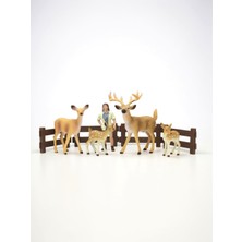 Tufy Toys Araştırmacı ve Geyik Ailesi Figürleri Oyun Seti