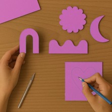 KİKA   Renkli Mukavva 35X50 1 Adet Açık Pembe