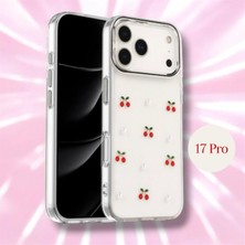 Bruntoo BR Iphone 17 Pro Uyumlu Kılıf Şeffaf Simli Figürlü Desenli Koruyucu Kapak