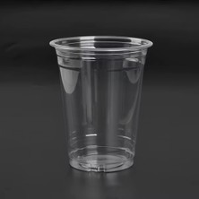 TABAKGROUP 14 Oz Şeffaf Plastik Bardak 400 cc - Meyve Suyu, Smoothie, Meşrubat Bardağı, Soğuk Kahve, Bubble, Bubble Tea Bardağı, Mlkshake Bardağı - Dayanıklı ve Sızdırmaz Pet Bardak 400 ml