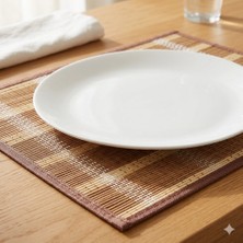 Unbranded 6'lı Premium Bambu Amerikan Servis Seti - Supla (40X30 Cm)