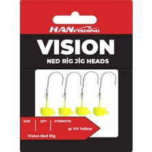 Hanfish Vision Ned Rig Gmj Uv Lemon Jig Head