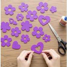 KİKA  50X70 Eva Tabaka 1 Adet Simli Lila