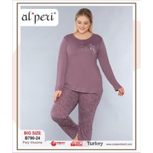 Alperi B790-24  Bayan Uzun Kollu Pijama Takım