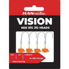 Hanfish Vision Ned Rig Lomj Light Orange Jig Head
