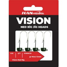 Hanfish Vision Ned Rig Mjg Green Jig Head