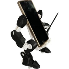 3D Tasarım Robot Telefon Standı Organizer