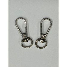 Orhan Çanta 10 Adet 1cm Yaylı Kanca Gümüş Renk