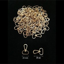 Orhan Çanta 50 Adet 2 cm Telli Kanca Altın Renk