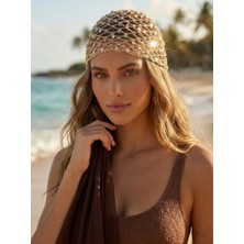 Dess Design Eléa Boho Headpıece-Payet Işlemeli Bohem Saç Aksesuarı Kadın El Yapımı Plaj & Resort Saç Bandı