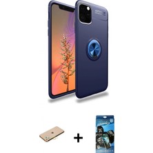 İlk El Grup Ieg™ iPhone 11 Pro Yankı Form Prime - Siyah 34D Izgaralı Cam + Sarı Renkli Kamera Lens Koruma Cam