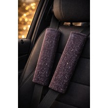 Keskin Sound Simli Emniyet Kemeri Pedi – Işıltılı Araç Aksesuarı (2 Adet)