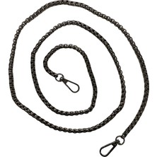 Orhan Çanta 50 Adet Çanta Zinciri 100 cm Kare Model Siyah