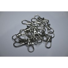 Orhan Çanta 10 Adet 0.8 cm Balık Kanca Gümüş Rengi - Metal Çanta ve Cüzdan Askı Klipsi