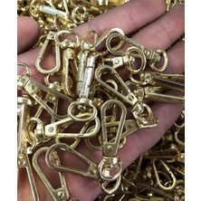 Orhan Çanta 100 Adet 1cm Yaylı Kanca Altın Renk