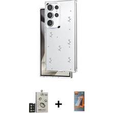 İlk El Grup Ieg™ Galaxy S24 Ultra Yörünge Form - Siyah Autokit 5in1 Fiber Hayalet Polymer Nano Ekran Koruyucu + Gold Bilvis Titan Kamera Lens