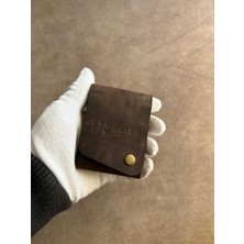 El Yapımı Hakiki Deri Cüzdan - Slim Fold K2