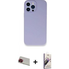 İlk El Grup Ieg™ iPhone 13 Pro Max Zirve Modern Özel Seri - Siyah Bilvis 3D Mat Cam Ekran Koruyucu + Kırmızı Rainbow Kamera Lens Koruma Cam