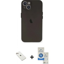 İlk El Grup Ieg™ iPhone 14 Yadigar Yansıma Serisi - Şeffaf Royal Nano Ekran Koruyucu + Pembe Diamond Kamera Lens