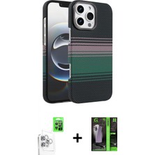İlk El Grup Ieg™ iPhone 16 Pro Doruk Serisi - Şeffaf 360 Full Body Arka Koruyucu + Beyaz Raze Metal Kamera Lens