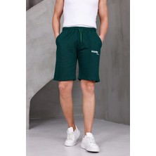 Dark Moda Erkek Baskılı Oversize Iki Iplik Kompakt Şort