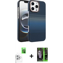 İlk El Grup Ieg™ iPhone 16 Pro Doruk Serisi - Şeffaf 360 Full Body Arka Koruyucu + Beyaz Raze Metal Kamera Lens