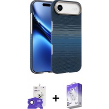 İlk El Grup Ieg™ iPhone 17 Air Doruk Serisi - Siyah Bilvis 5in1 3D Magic Cam Ekran Koruyucu + Siyah Bilvis Titan Kamera Lens