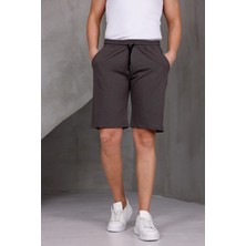 Dark Moda Erkek Sade Oversize Iki Iplik Kompakt Şort