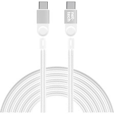 Boğazören Süper Hızlı Şarj Kablosu Çift Taraflı Type-C To Type-C Hızlı Şarj Kablosu (Pd 100W  Ip Örgü Tasarın)